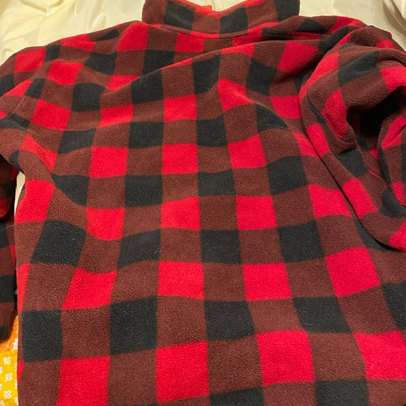 Men’s Patagonia Red Plaid Fleece XL - Picture 5 of 6